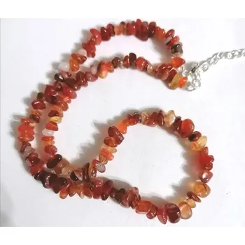 Náhrdelník Karneol náhrdelník krátký cca 48 cm