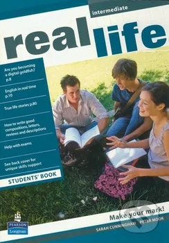 Anglický jazyk Real Life Global Intermediate Students Book – Sarah Cunningham, Peter Moor (2010, brožovaná)