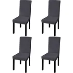 vidaXL Hladký strečový potah na židli 131425 4 ks