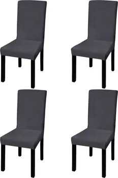 Potah na židli vidaXL Hladké strečové potahy na židle 4 ks