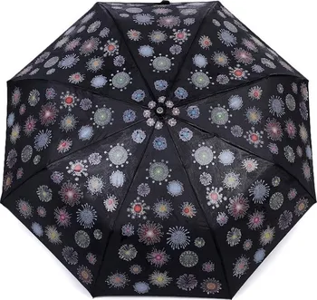 Deštník Stoklasa Dámský skládací vystřelovací deštník kouzelný černý