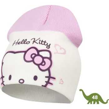 Čepice Dětská bílá čepice Hello Kitty - velikost 48