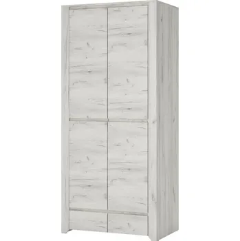 Šatní skříň Sconto ANGEL 20 dub craft bílý