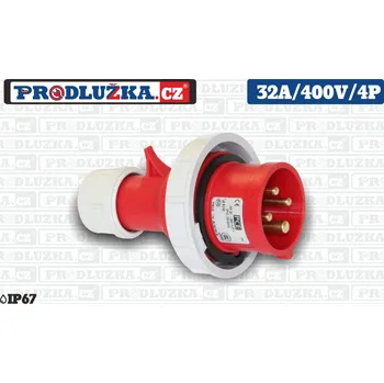 Elektrická vidlice Vidlice PCE 400V/32A/4p/IP67