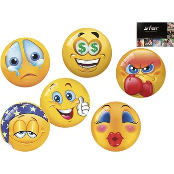 Dětský míč Mikro trading Míč s obličejem - 11 cm