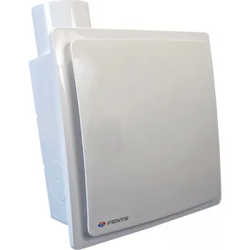 Domácí ventilátor Vents VNV-1D 80 KV H Ventilátor do koupelny se zpětnou klapkou, čidlem vlhkosti a vyšším tlakem Ø 80 mm, vertikální