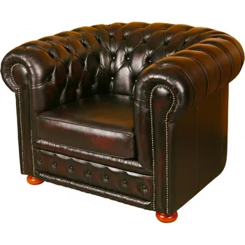 Sedací souprava Kožená sedací souprava CARLTON - křeslo, červená