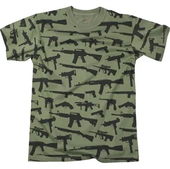 ROTHCO triko GUNS ZELENÉ vel.S