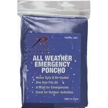 Pláštěnka ROTHCO pončo nouzové slabé MODRÉ