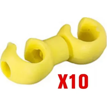 Brzda na kolo ZTTO Držák Bowdenu 10ks žlutý