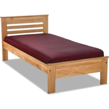 Postel Krajča Jednolůžková postel z masivu Aneta 90 x 220 cm Povrchová úprava dřeva: Bezbarvý lak PUR, Druh dřeva: Jasan