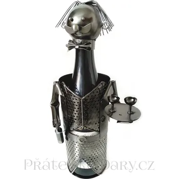 Stojan na Víno Číšník / Kov 28cm