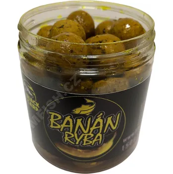 Boilies BLACK CARP Dipované boilies Banán - Ryba 150g 20mm (BLACK CARP Dipované boilies Banán - Ryba 150g 20mm)