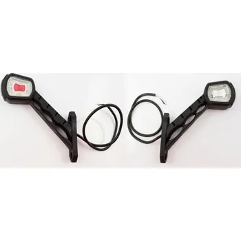 Přídavný světlomet Svítilna obrysová přívěsná zkosená dlouhá levá DI HORPOL LDCC2698