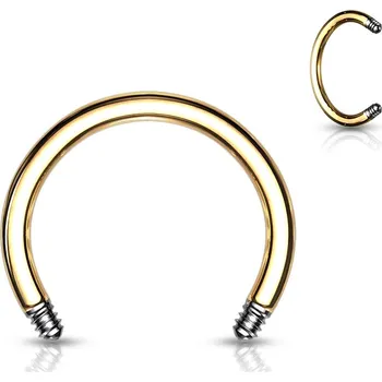 Piercing Šperky4U Náhradní podkova zlacená - ND025GD-1208