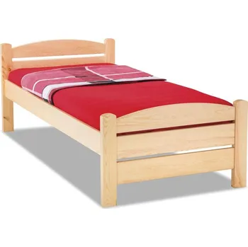 Postel Krajča Jednolůžková postel z masivu Toro 120 x 200 cm Povrchová úprava dřeva: Bez nátěru, Druh dřeva: Smrk
