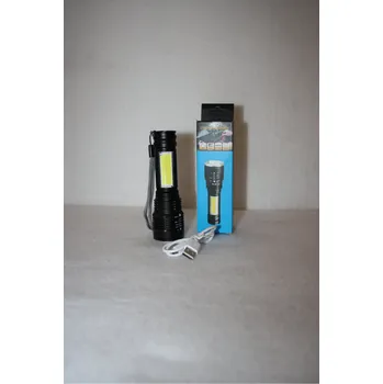 Svítilna P.R.C. Svítilna, baterka CREE LED/ZOOM/COB, dobíjecí USB HT-4411