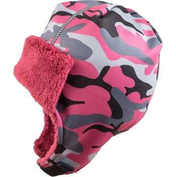 Čepice růžová softshellová ušanka podšitá hebkým chloupkem