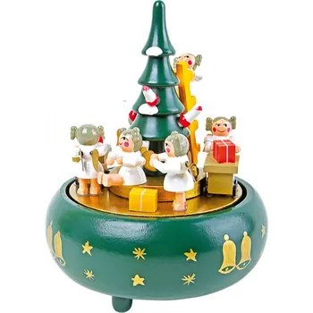 Vánoční dekorace Small foot by Legler Dřevěná hrací skříňka vánoční stromeček