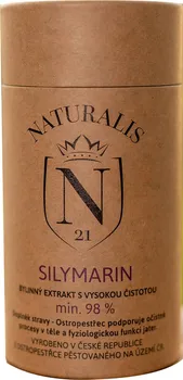 Přírodní produkt Naturalis 21 Silymarin 98 % bylinný extrakt 60 cps.