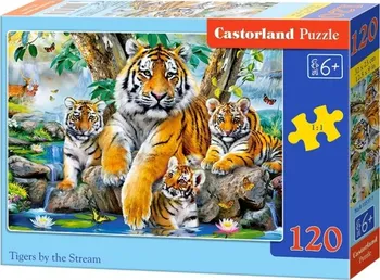 Puzzle Castorland Tygři u řeky 120 dílků