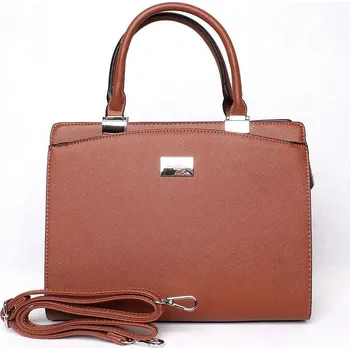 Kabelka Hnědá středně velká elegantní kabelka do ruky FLORA&CO F6346