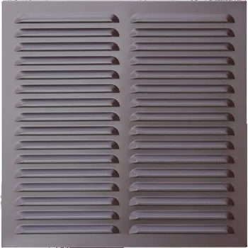 Větrací mřížka Stavební, fasádní průvětrník hnědá 300x300 mm
