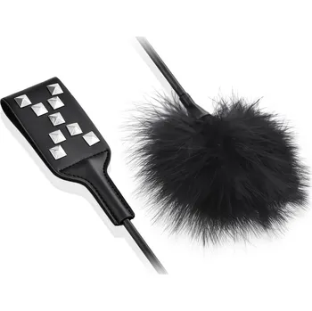 KOŽENÁ PLÁCAČKA S PEŘÍČKEM INTENZIVNÍ PROŽITKY K BDSM HRÁTKÁM - 72716