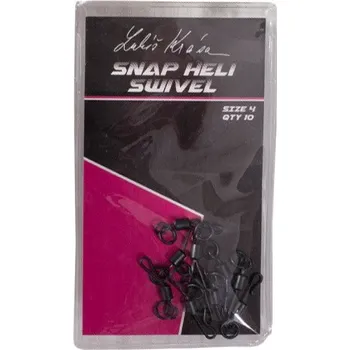 10ks - Rychloupínací Karabinka LK Baits Snap Heli Swivel Velikost 4