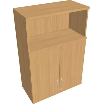 Kancelářský vozík HOBIS kancelářská policová skříň horní - SZ 3 80 02 H, zámek Huwill, buk + doprava zdarma