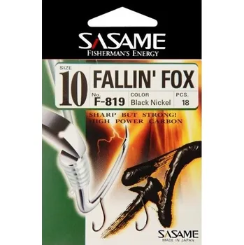 Rybářský háček Háček Sasame Fallin´Fox Velikost 12 18ks