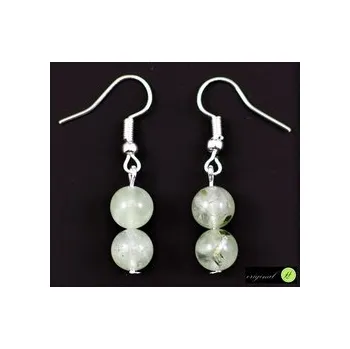 Náušnice Prehnit náušnice kuličky