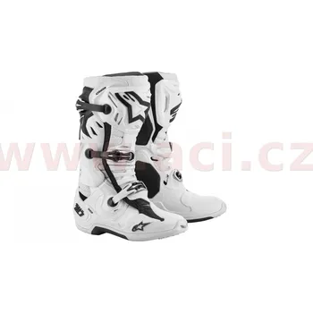 Moto obuv boty TECH 10 SUPERVENTED 2020, ALPINESTARS, perforované (bílá) 47