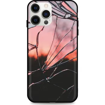 Pouzdro na mobilní telefon Kryt iPhone 12 Pro Max pevný Pink Broken (obal neboli pouzdro na iPhone 12 Pro Max)
