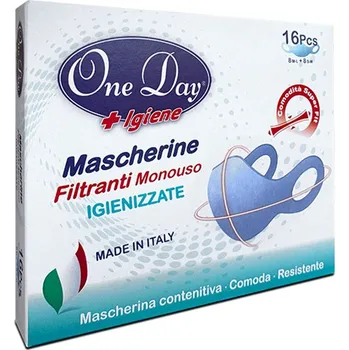 Orlandi S.p.A. ONE DAY - ochranné jednorázové filtrační roušky pro dospělé 16ks