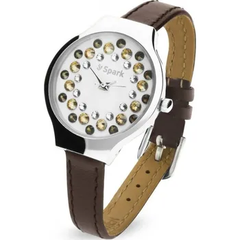 Hodinky Dámské hodinky se Swarovski Elements Dotty hnědé ZDT29BRGS