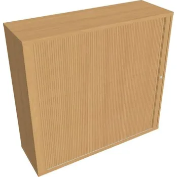 Kancelářský vozík HOBIS kancelářská policová skříň - SZ 3 120 01 L, zámek Huwill, roleta levá, buk + doprava zdarma