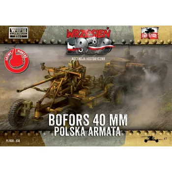 Plastikový model First To Fight 1/72 Polish anti-aircraft gun BOFORS 40mm (1 pc.)