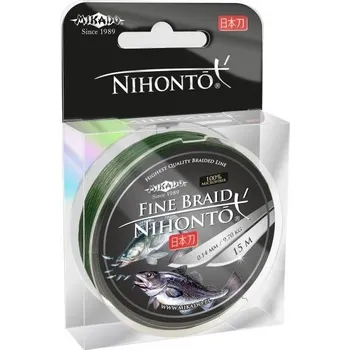 Pletená Šňůra Mikado Nihonto Fine Braid Green 15m 0,20mm/16,6kg