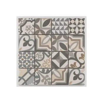 Obklad Keramická mozaika Bärwolf patchwork grey 32x32 cm