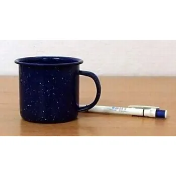 Hrnek smaltovaný 8cm/0,35 l modrý