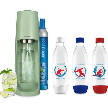 Výrobník sody Sodastream Spirit Mint 98034335 + 3 lahve Sport Games