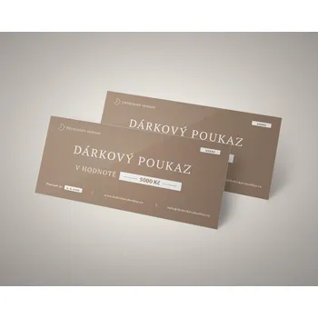 Dárková krabička Dárkový poukaz 5000,- Kč, Tištěný poukaz (200,- Kč)