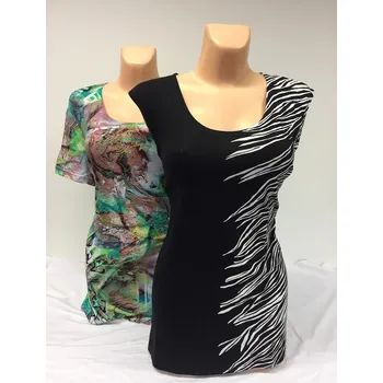 Dámská tunika Dvě halenky v balení XXL EVA, Barva Jako na obrázku 1, Velikost XXL 48, Materiál 96% Viskoza 4% Lycra