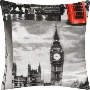 Povlak na dekorativní polštářek DARRÉ Bavlněný povlak na polštář Londýn Velikost: 40 x 40