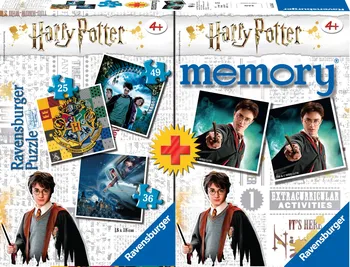 Puzzle Ravensburger Harry Potter 3v1 110 dílků + pexeso