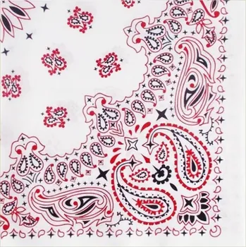 Woodrow Bandana šátek - Bílá/Černá/Červená