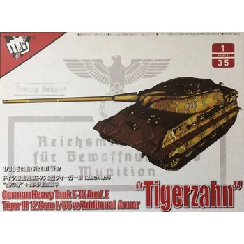 Plastikový model Modelcollect 1/35 German heavy tank E-75 Ausf. E Tiger III 12.8cm L/55 w/Additional Armor "Tigerzahn"