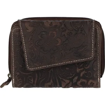 Peněženka Dámská kožená peněženka tmavě hnědá - Tomas Pierluigi hnědá