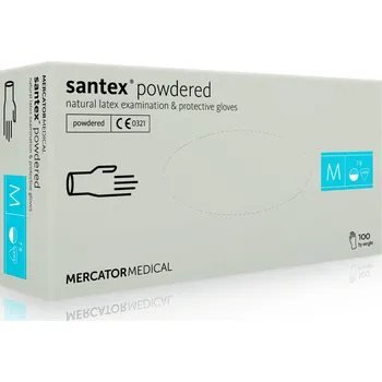 Pracovní rukavice Mercator Medical | Rukavice MERCATOR SANTEX Powdered 100 ks - M 060039